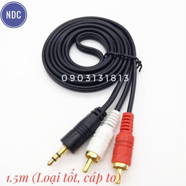 Cáp AV 3.5 ra 2 đầu, 3 đầu bông sen