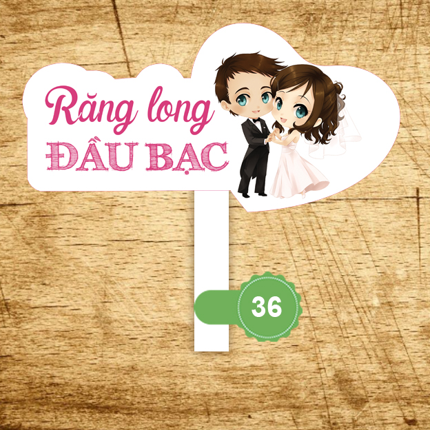 Bảng hashtag chụp ảnh đám cưới MS 36