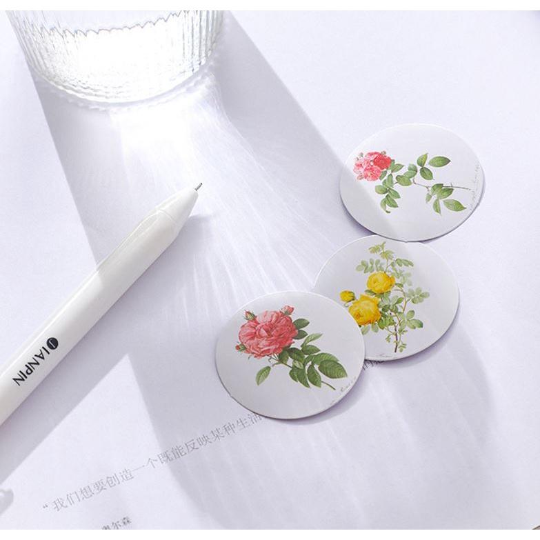 Bộ 46 Sticker Hàn Quốc Hoa Lá trang trí E33