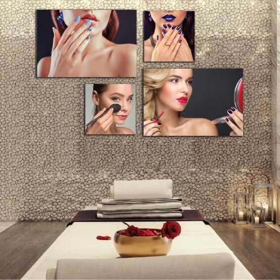 Tranh nail, tranh dán tường trang trí, tranh spa