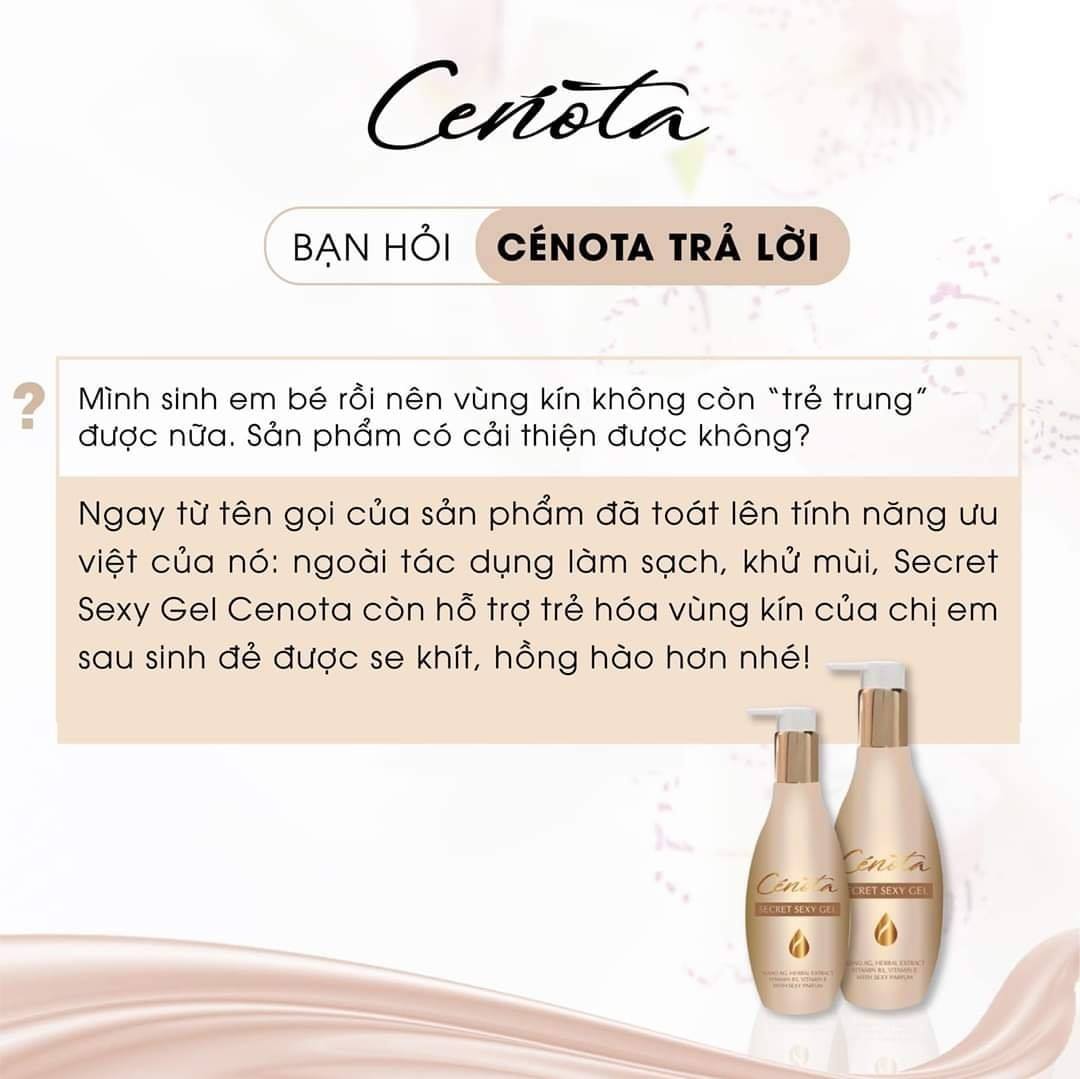 Dung dịch vệ sinh phụ nữ Cenota - Làm hồng Se khít Trẻ hóa cô bé