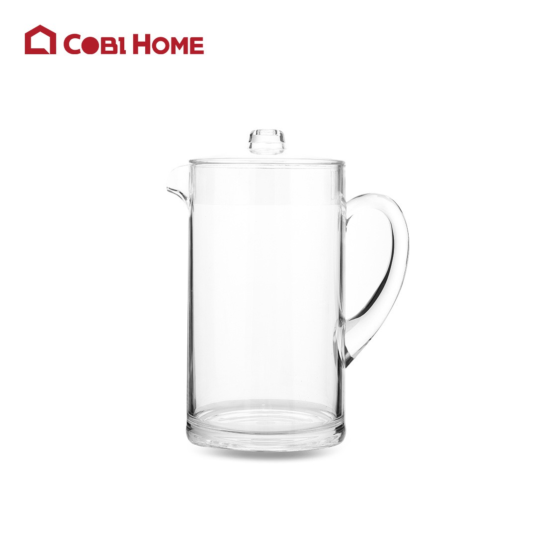 Bình nước nhựa màu trắng trong 2L