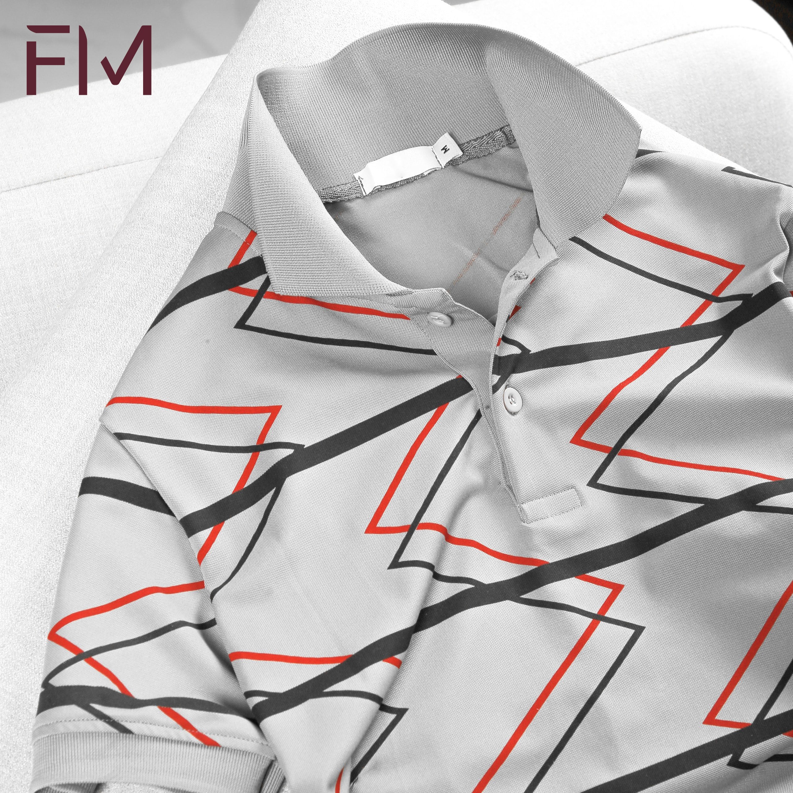Áo polo thời trang nam, thiết kế đường kẻ độc lạ, chất vải mềm mịn - FORMEN SHOP - FMPS185