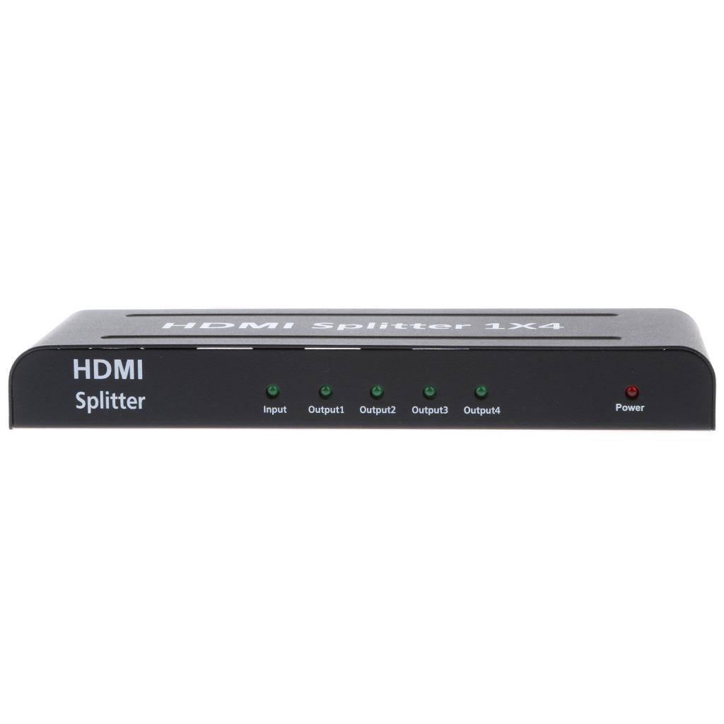 1x4 HDMI Divider Full HD 4Kx2K and 3D Resolution Fits UK power