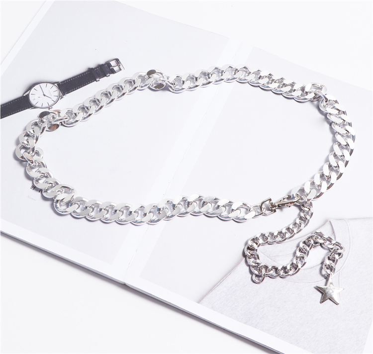 Chuỗi xích thắt lưng nam nữ titan mix ngôi sao