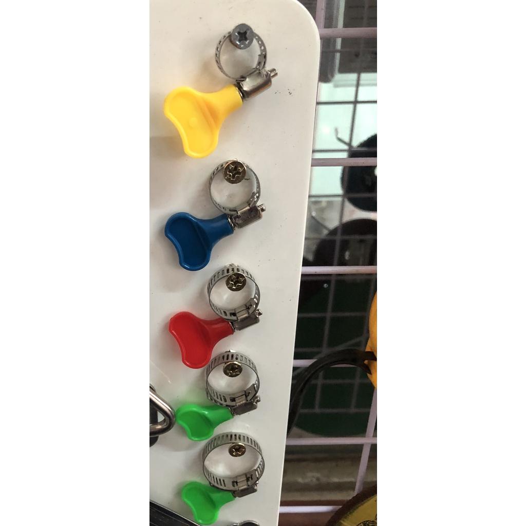 Đai xiết cổ dê inox có tay cầm nhựa
