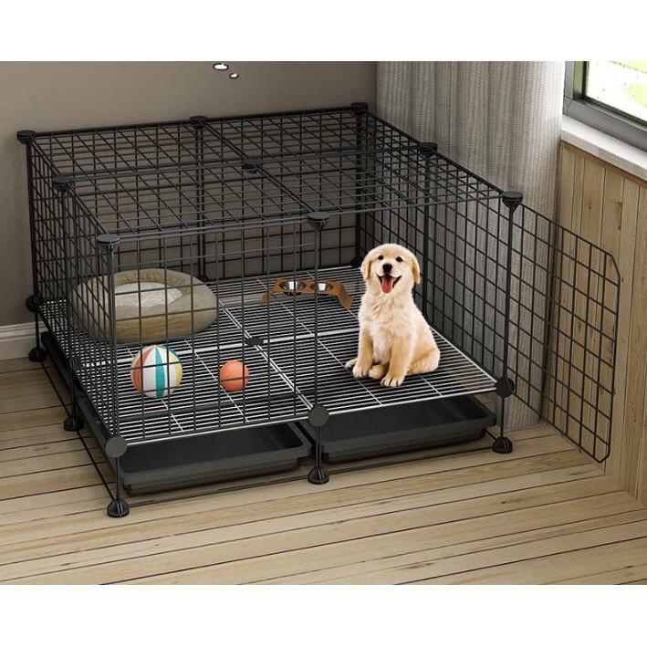 Tấm ghép chuồng quây cho thú cưng chó mèo - Tặng Kèm Chốt