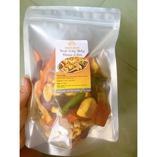 Trái cây sấy thập cẩm Di Linh_Đà Lạt hàng chuẩn loại 1  250Gram