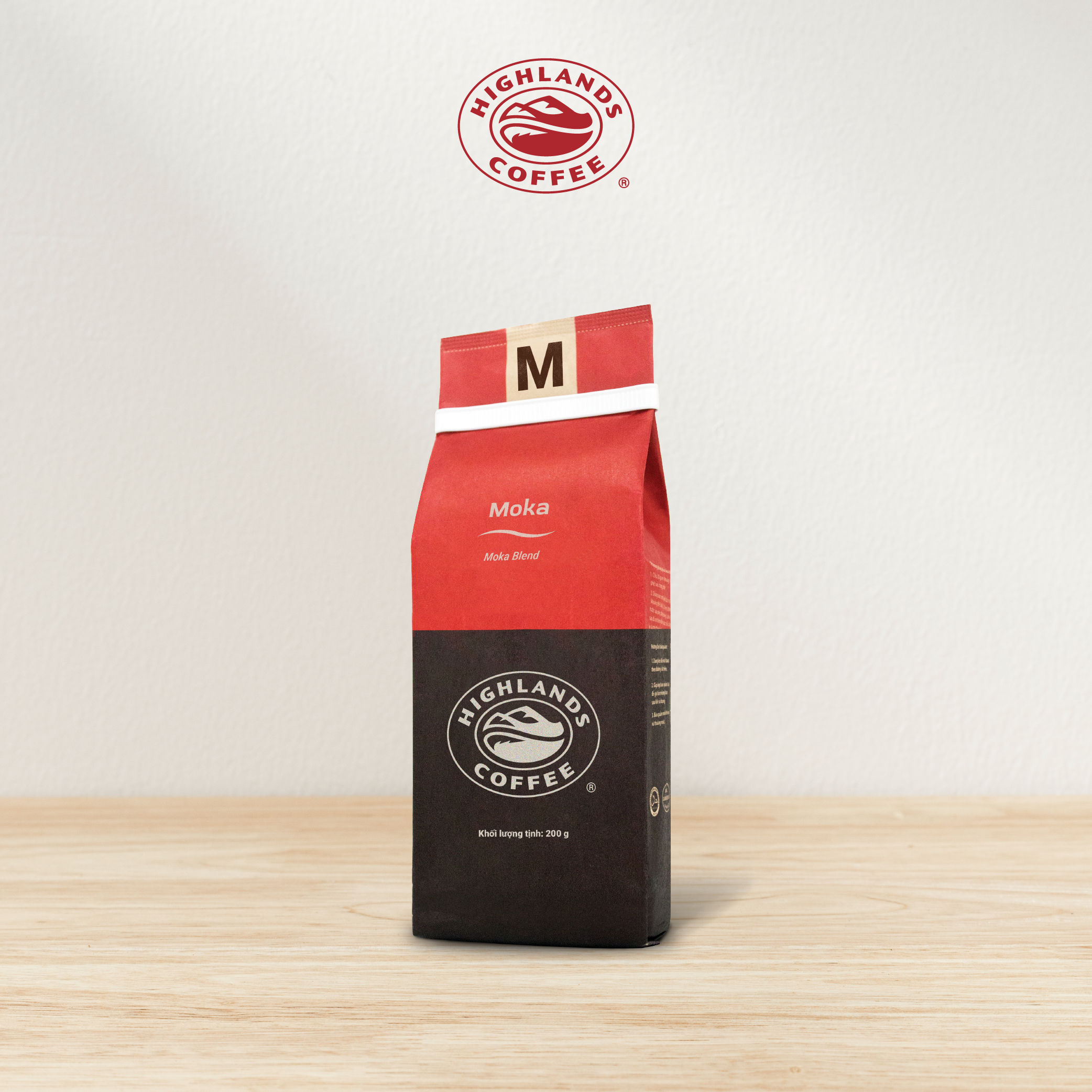 Cà Phê Rang Xay Moka Highlands Coffee (200g)