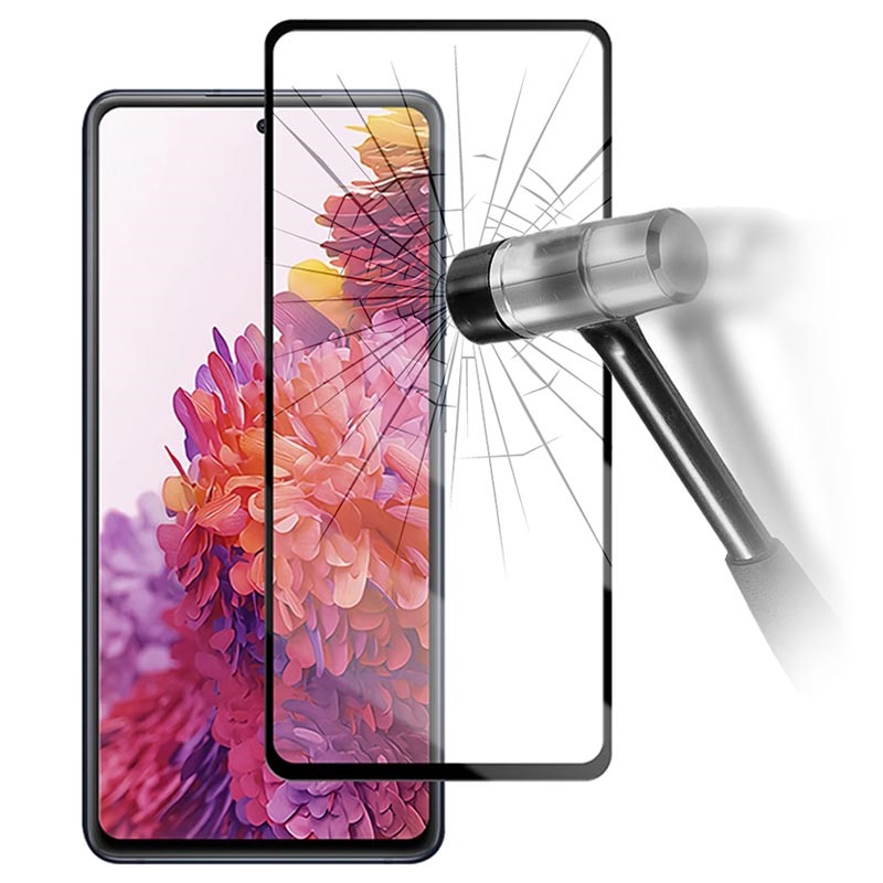 Miếng dán kính cường lực 3D cho Samsung Galaxy S20 FE full màn hình 3D hiệu Kuzoom Protective Glass - mỏng 0.3mm, vát cạnh 2.5D, độ cứng 9H, viền cứng mỏng - Hàng nhập khẩu