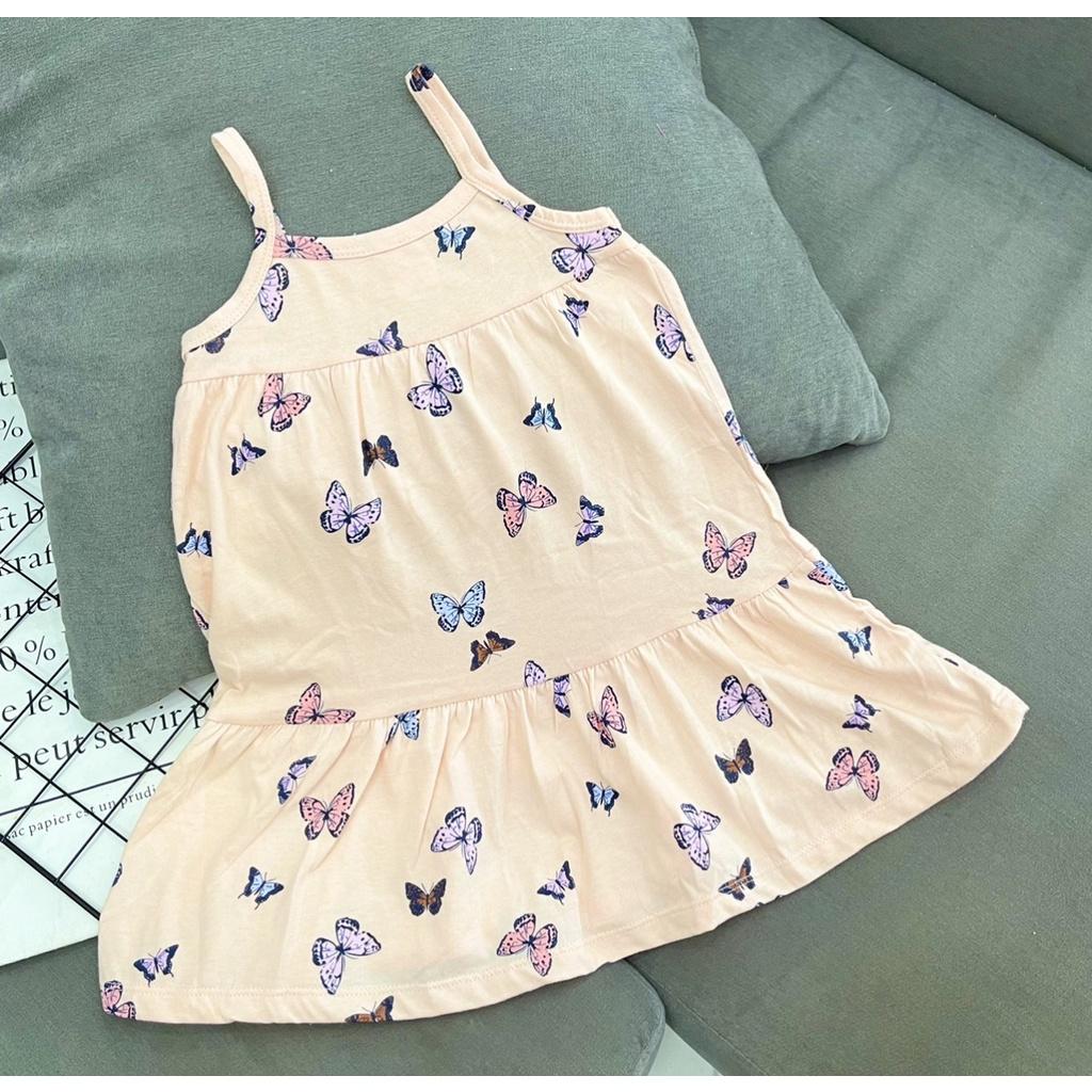 Đầm váy babydoll mùa hè cho bé gái size 6-18kg chất thun cotton mềm mịn mát