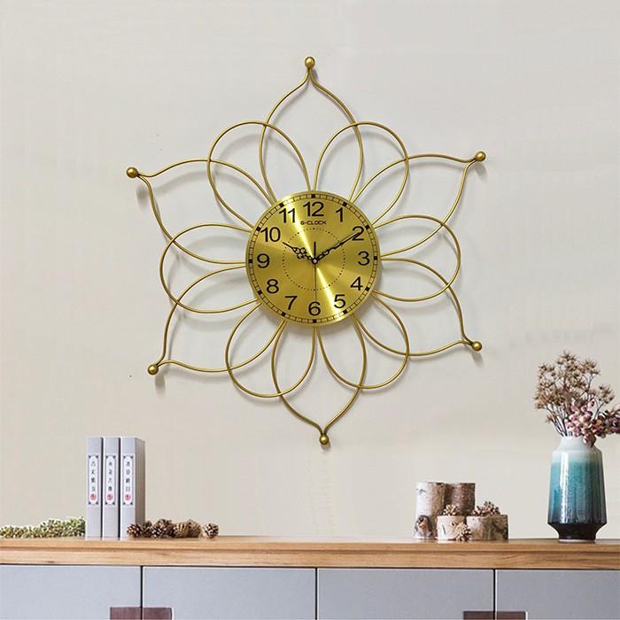 Đồng hồ treo tường GCLOCK loại to KT 74  cao cấp làm từ kim loại sơn tĩnh điện chạy máy kim trôi chuẩn