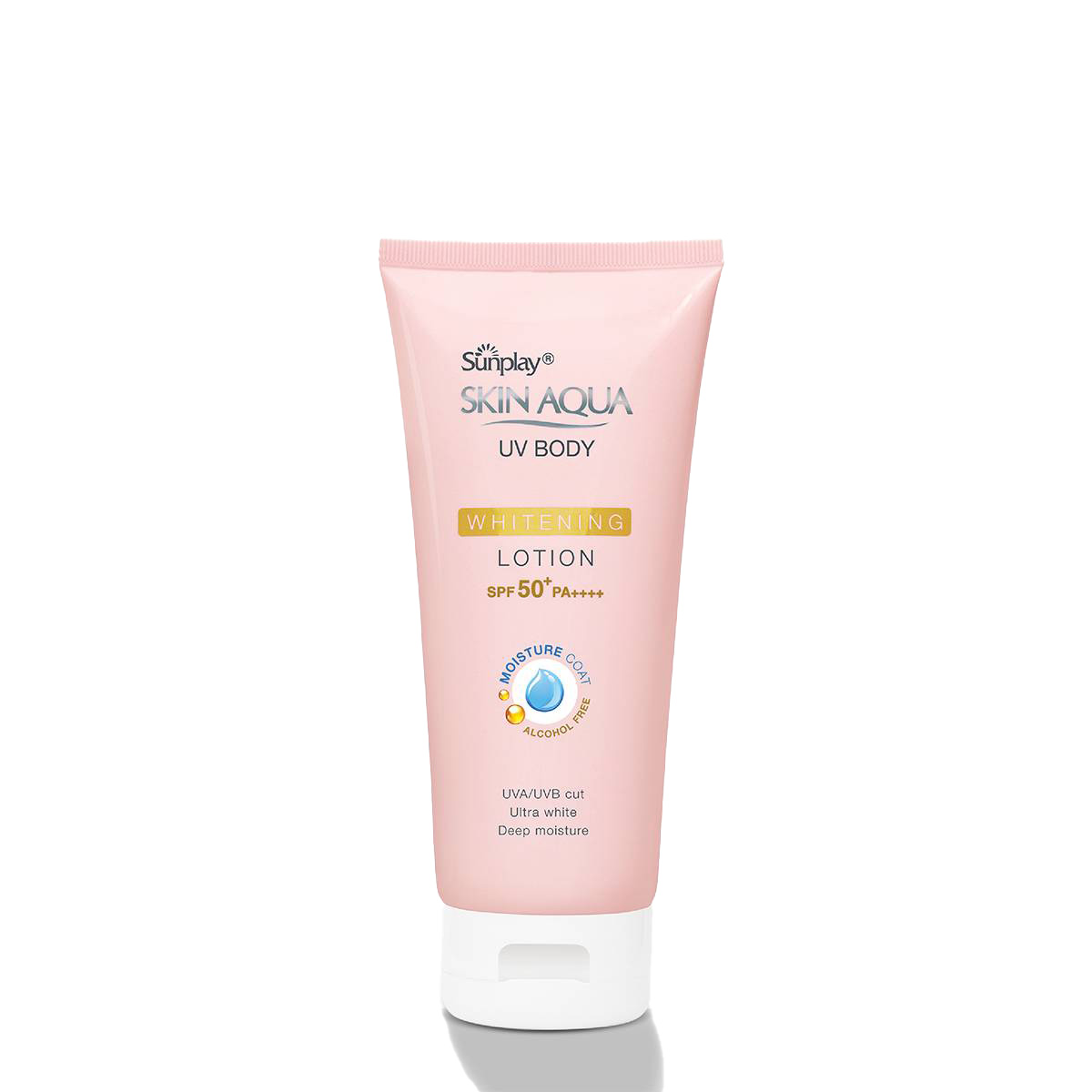 Kem chống nắng body Skin Aqua dưỡng trắng dùng hàng ngày Sunplay Skin Aqua UV Body Whitening Lotion SPF 50+ PA++++ 150g