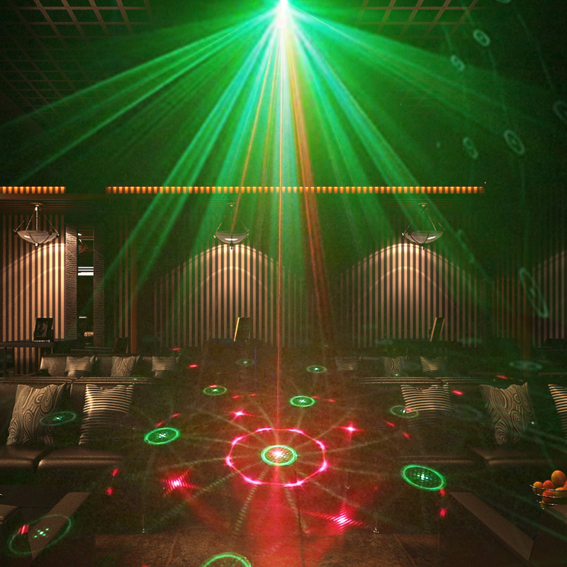 Đèn Laser chớp Led 60 trong 1 đèn sân khấu vũ trường phòng karaoke KTV