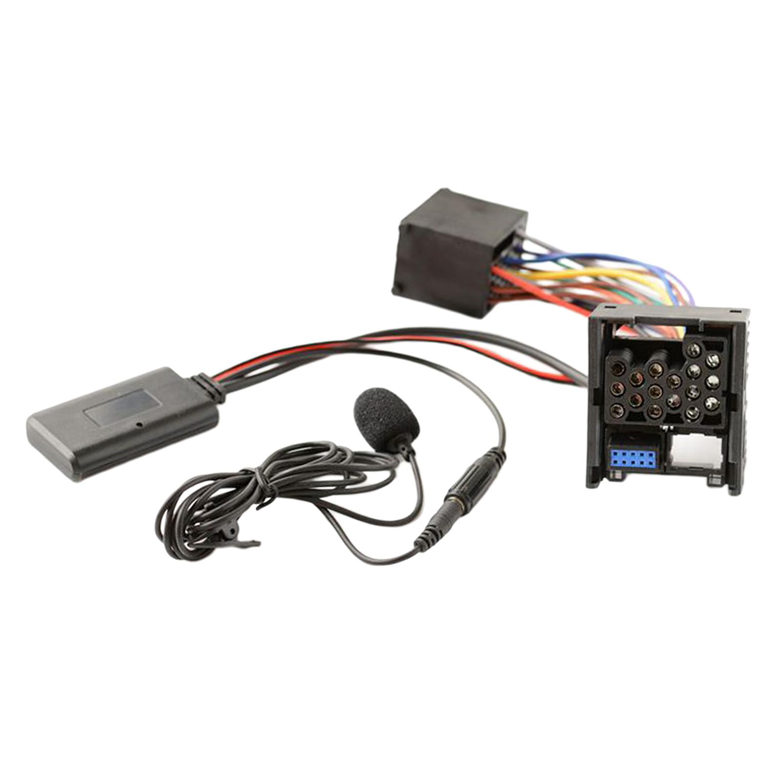 2 Pieces Car Bluetooth 5.0 Audio Cable Adapter for E46 3 Series 2002 2006