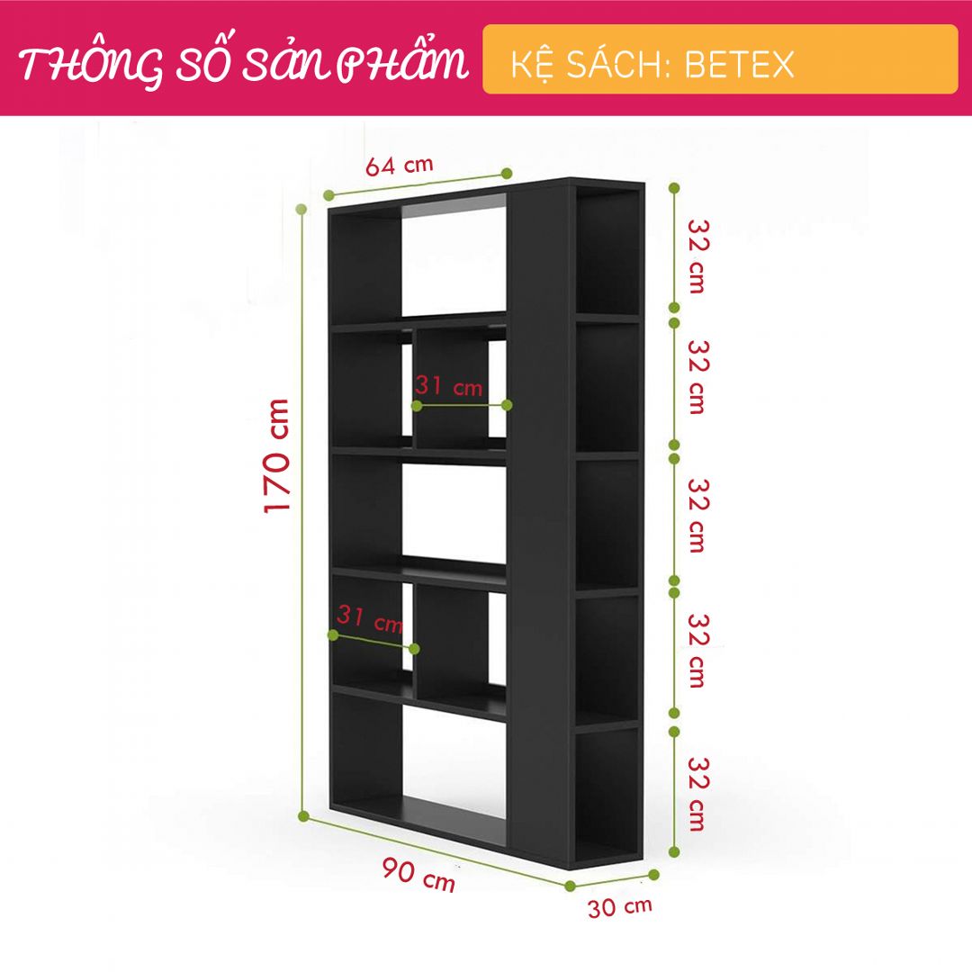 Kệ trưng bày sách SMLIFE Betex