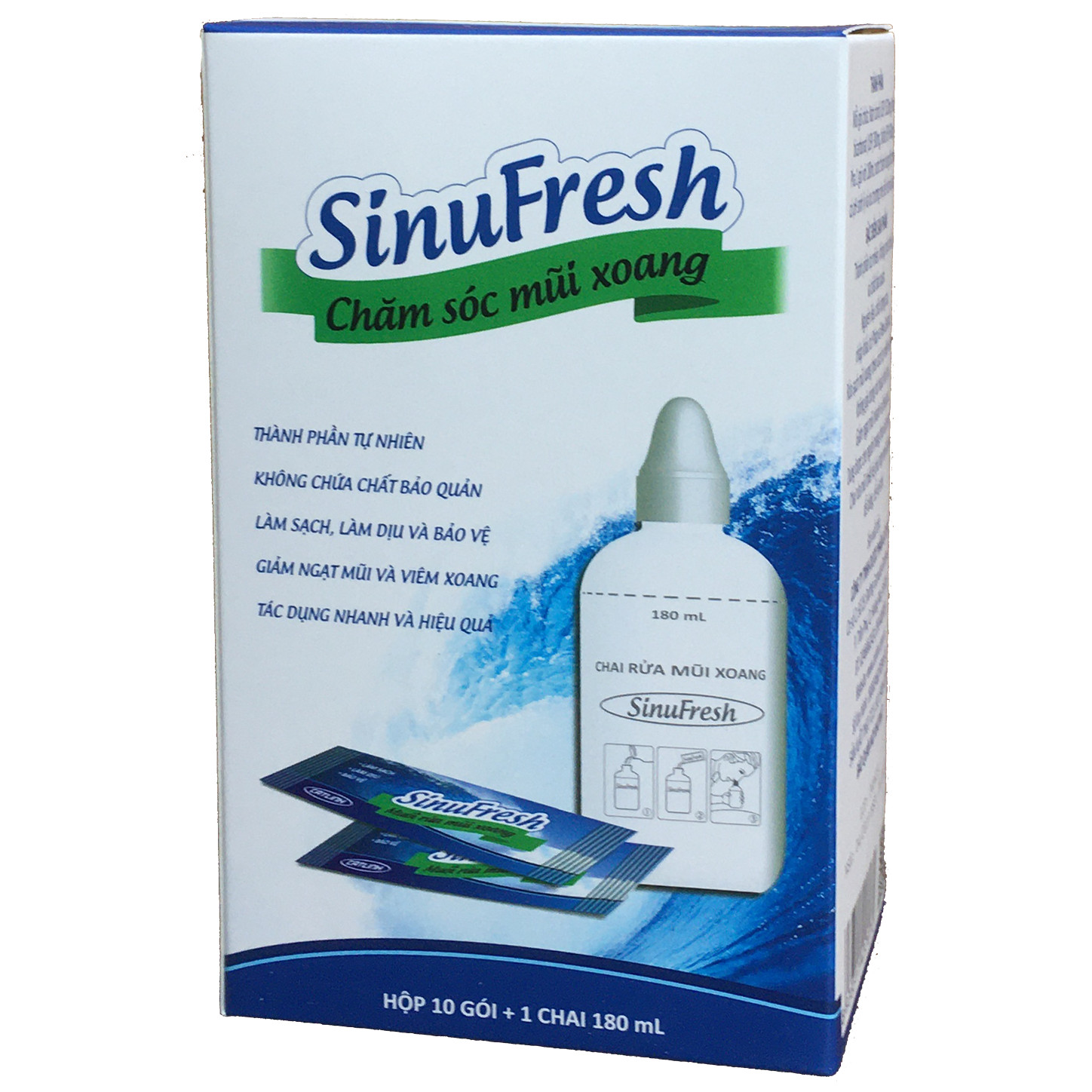 SinuFresh (Muối rửa mũi xoang. Hàng chính hãng