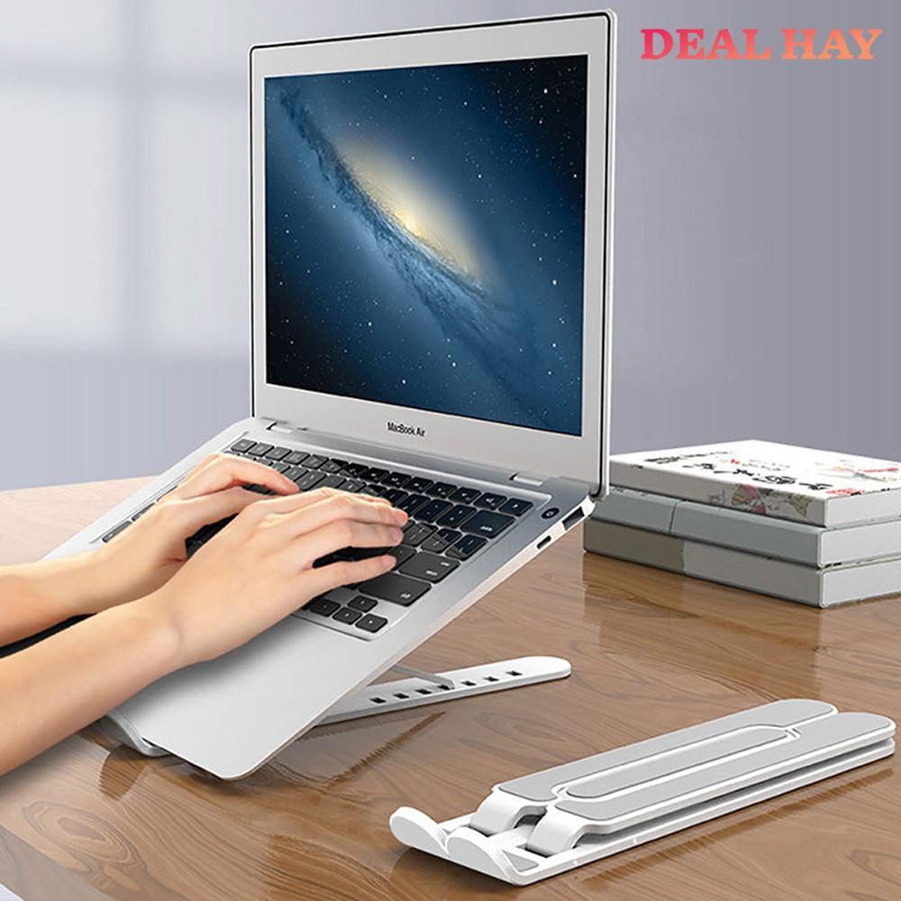 Giá đỡ Laptop, Macbook, Ipad máy tính xách tay 13.3-14-15.6 inch nhựa ABS có thể gấp gọn, chỉnh độ cao, hỗ trợ tản nhiệt