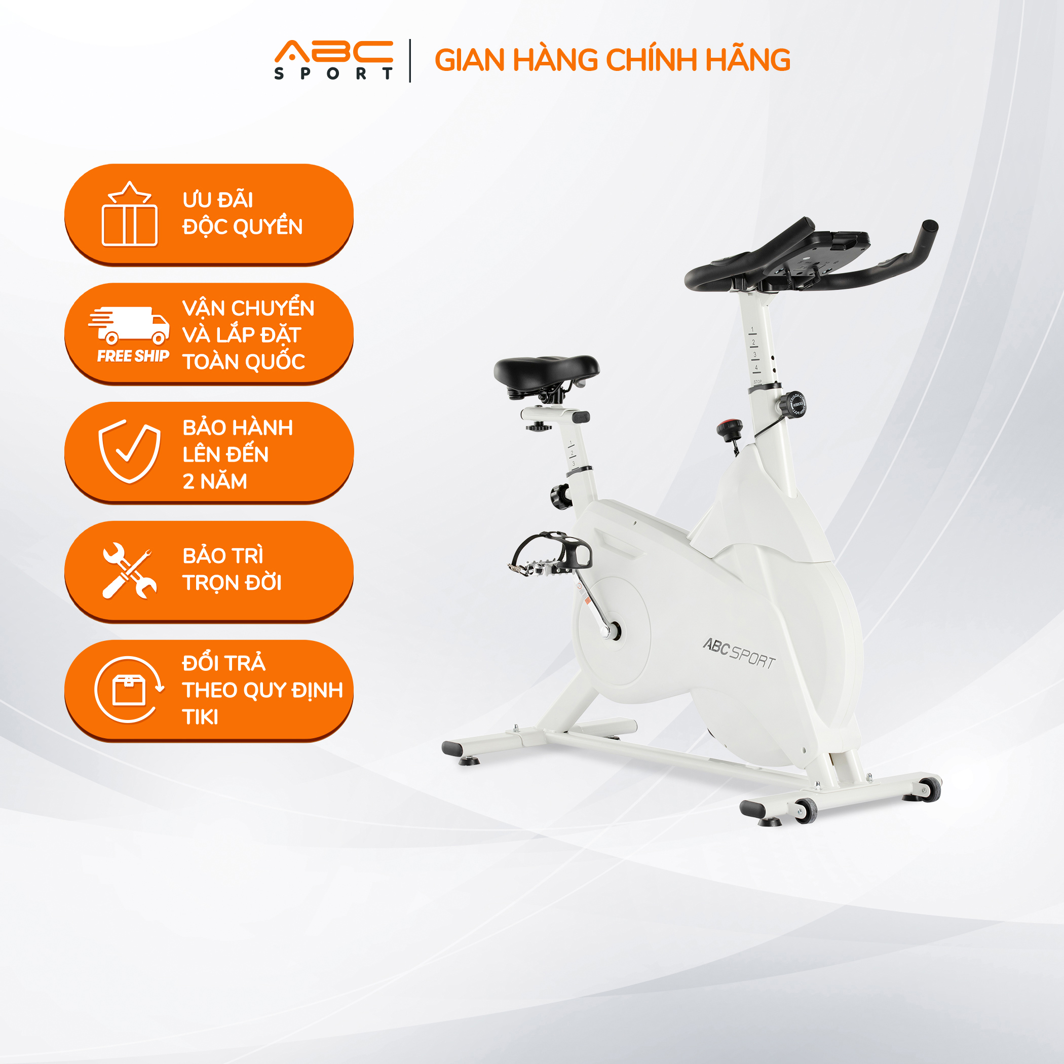 Xe Đạp Tập Thể Dục Tại Nhà Cao Cấp Chính Hãng ABCSPORT SB-04