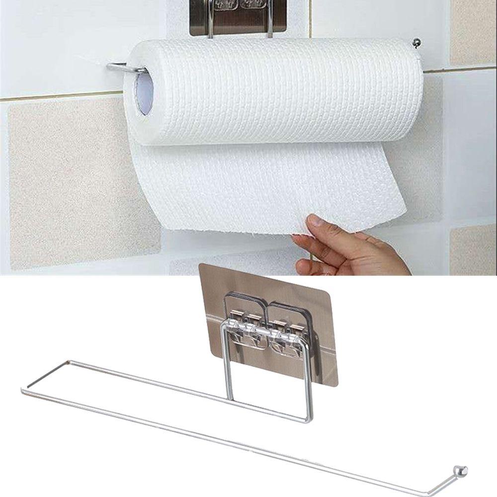 Thanh Treo Inox 304 Treo Cuộn Giấy, Khăn, Vật Dụng Đa Năng Kèm Miếng Dán