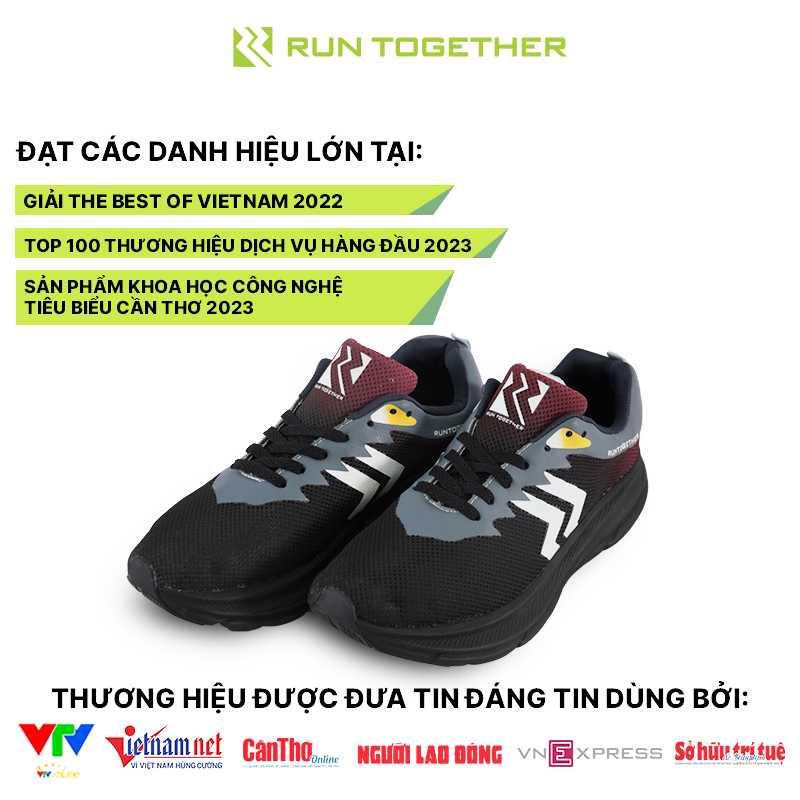 Giày Chạy Bộ Nam Nữ Cao Cấp Run Together Gắn Chip Thông Minh Siêu Nhẹ Siêu Bền | RT08