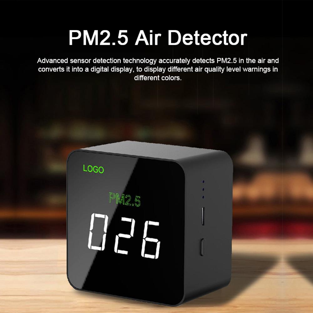 USB Mini PM2.5 Detector Rechargeable Air Quality Tester Monitor with LED Display Portable Electrical Measurement