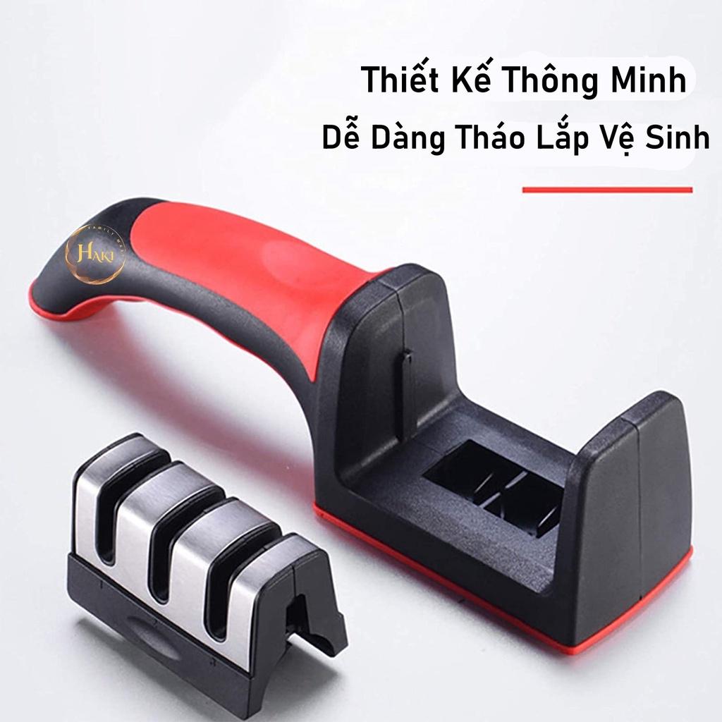 Dụng cụ mài dao kéo cầm tay NHẬT BẢN đa năng tiện lợi,bộ mài dao kéo 3 khe tiện dụng