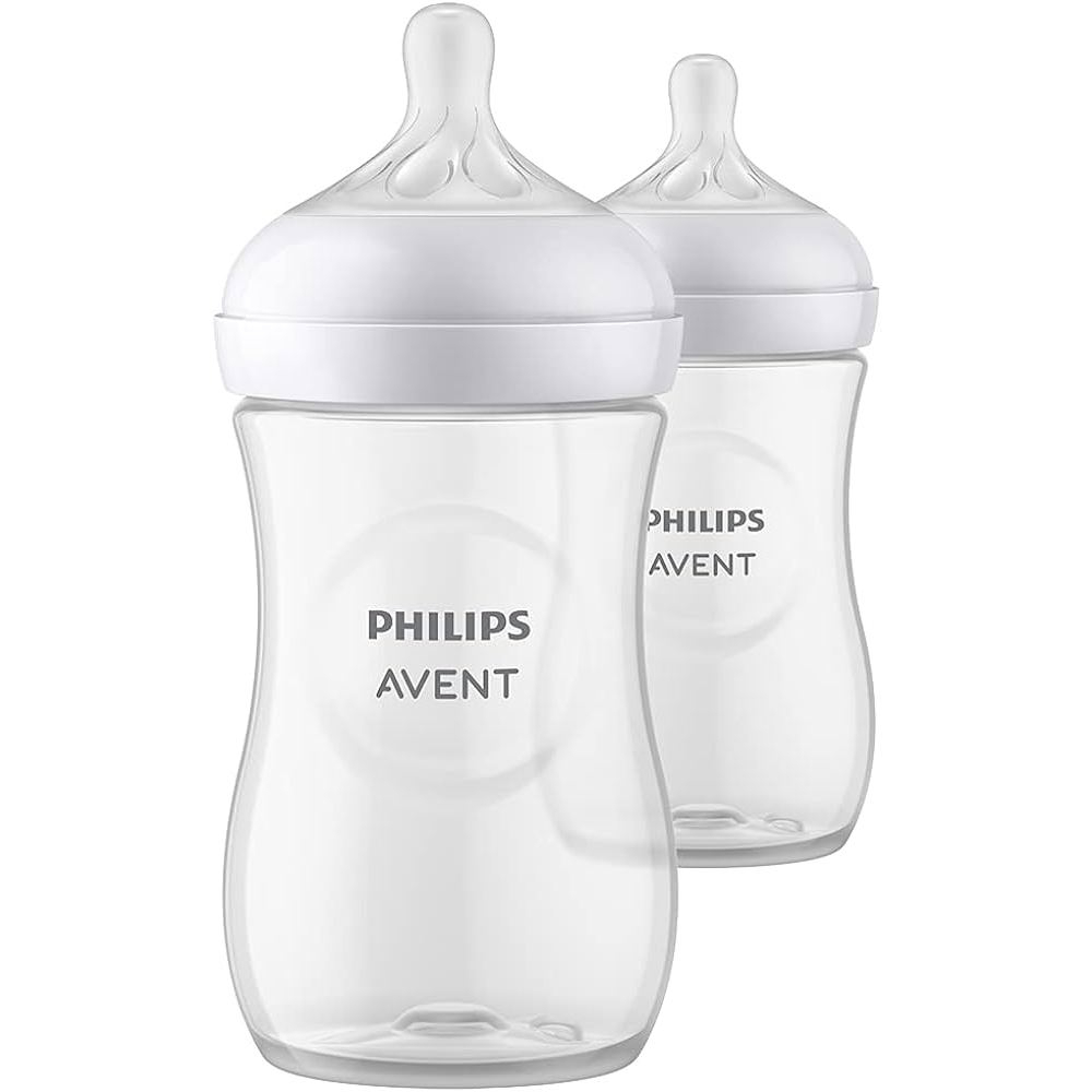 Bộ 2 bình sữa Avent Natural nhựa PP mẫu 3.0 125ml/260ml/330ml, được đổi ty