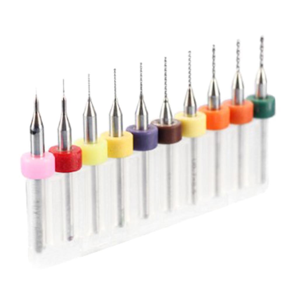 10x 1/8 HQ Carbide PCB Rotary Tool CNC Drill Bits End Mill