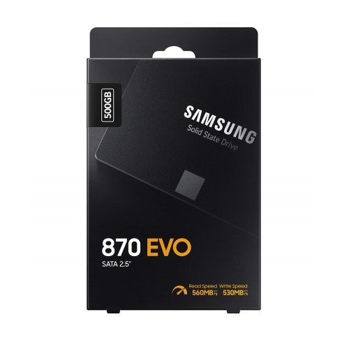 Ổ cứng SSD Samsung 870 EVO SATA III 2.5&quot; SSD 500GB ( MZ-77E500BW ) - Hàng Chính Hãng