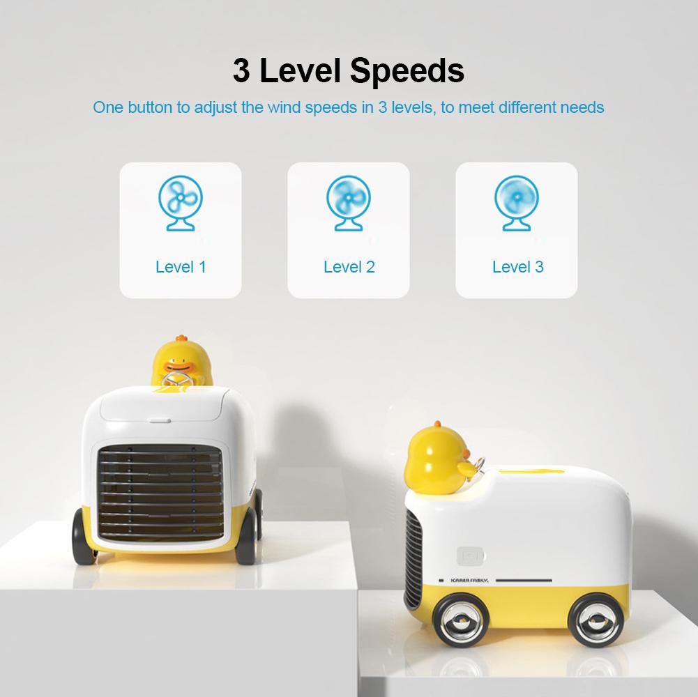 Mini USB Air Cooler Cute Portable Air Conditioner Humidifier Purifier Desktop Air Cooling Fan Air Cooler Fan for office