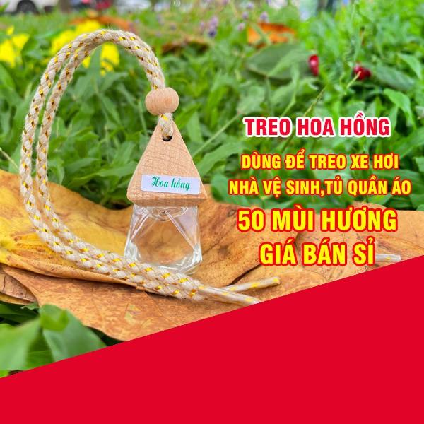 Tinh dầu hoa hồng treo xe ô tô VIDAME- tinh dầu thiên nhiên nguyên chất,khử mùi, chống xay xe