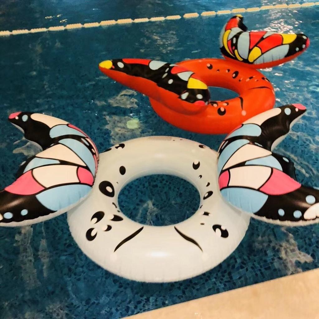 Bướm 3D Bướm bơm hơi Vòng tròn Bè Bể bơi Phao vòng cho Phụ nữ Người lớn Đồ chơi bên bể bơi