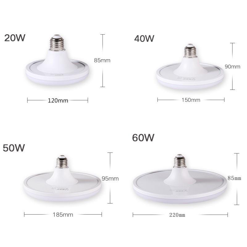 Bóng đèn LED E27 Bóng đèn LED 220v Đèn LED 20/40/50/60W Bóng đèn UFO tiêu điểm cho nhà bếp Chiếu sáng phòng khách Bóng đèn công suất cao