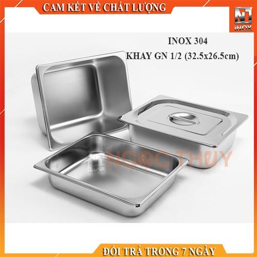 Khay đựng Topping GN 1/2 inox 304 cao cấp