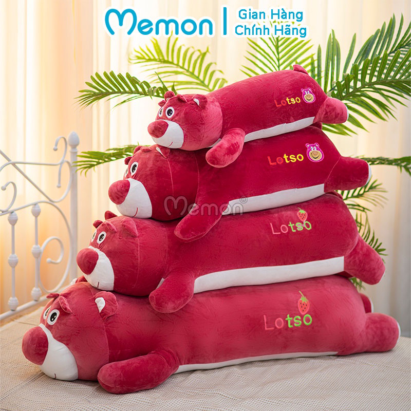 Gối Ôm Lotso Huggin Bear Nhồi Bông 70cm - 1m - 1m3 Cao Cấp Memon