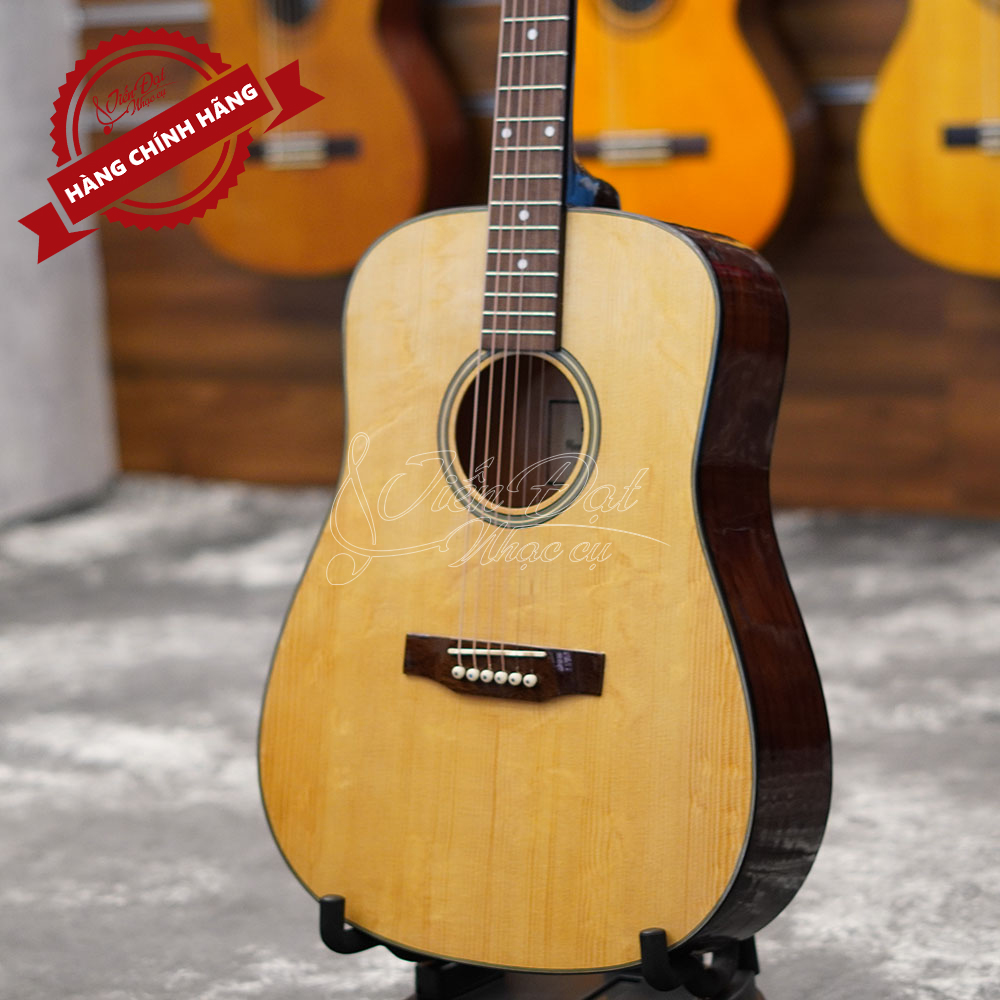 Đàn Guitar Acoustic Việt Nam GA-10EV Mặt Gỗ Thông Nguyên Tấm Cao Cấp