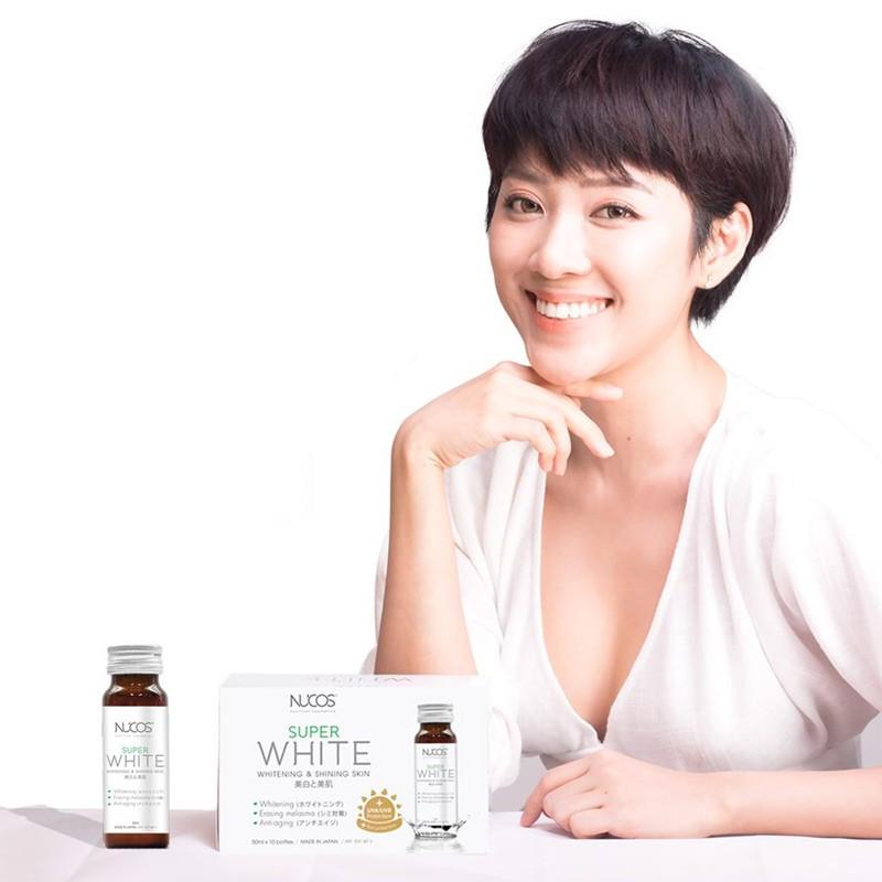 Collagen Nucos Super White, nước uống trắng da, giảm nám