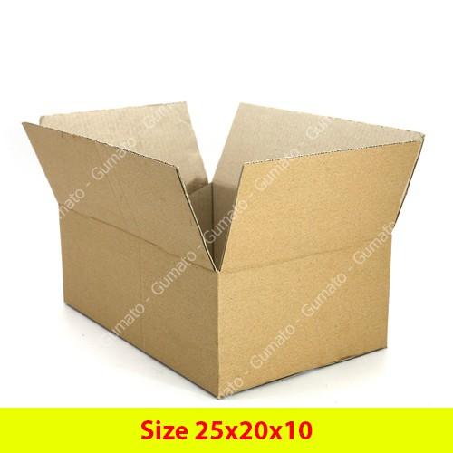 Hộp giấy, thùng carton size 25x20x10 giấy carton gói hàng Everest