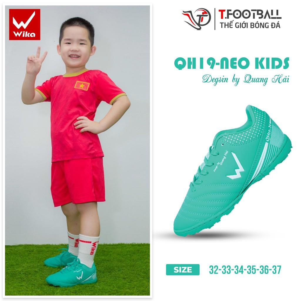 Giày Đá Bóng Trẻ Em WIKA QH19 NEO Chính Hãng KID Da Microfiber Siêu Mềm Mại