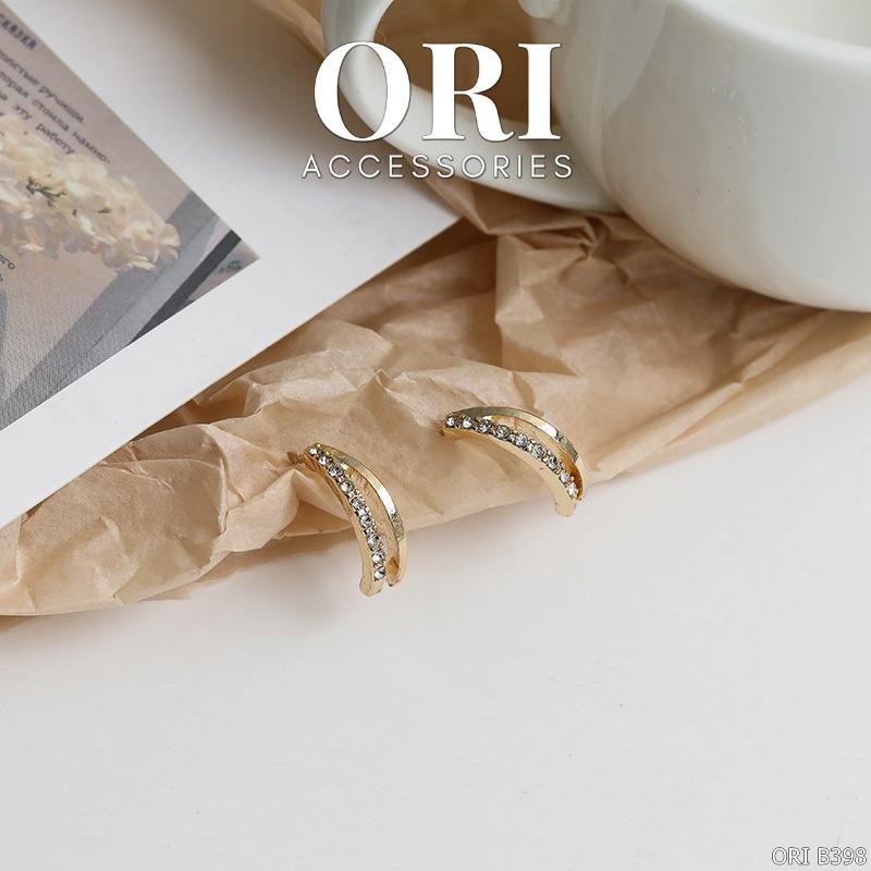 Bông tai nữ dáng nhỏ Basic Rings tinh tế thời trang ORI ACCESSORIES B398
