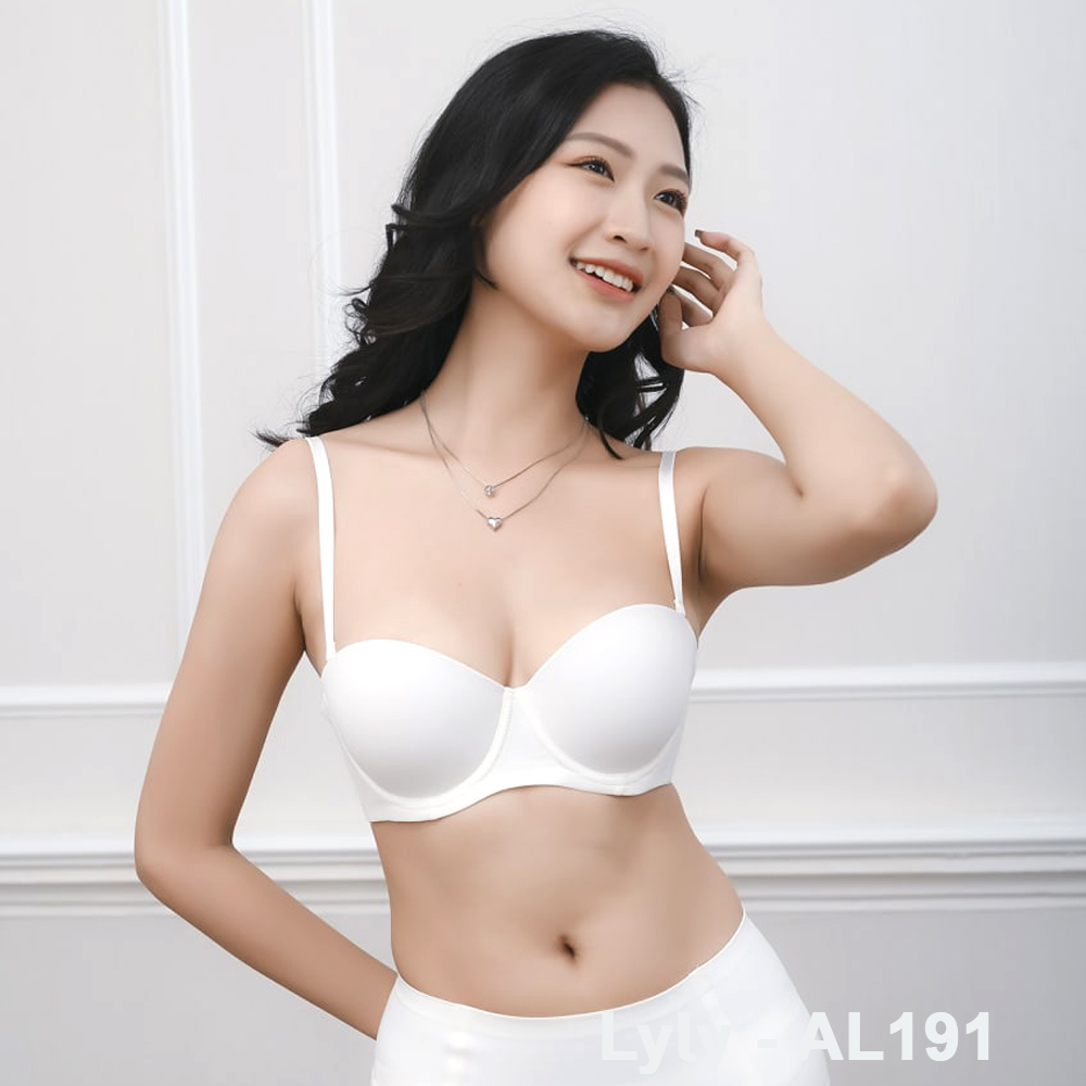 Áo ngực nữ đệm vừa cúp ngang ôm ngực chất liệu cotton mềm mại Lylylorem AL191