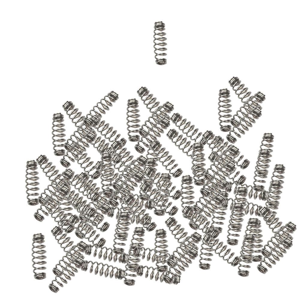 100pcs Barbed Fishing Hook Stainless Steel Spring Accessories S