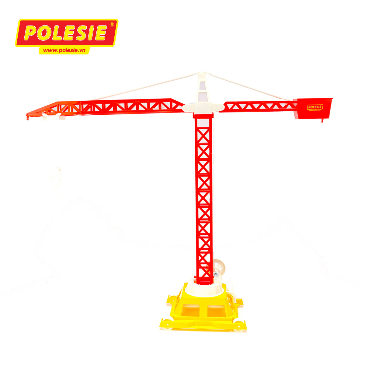 Cần cẩu tháp Số 2 (4 bánh) đồ chơi - Polesie Toys - Màu ngẫu nhiên