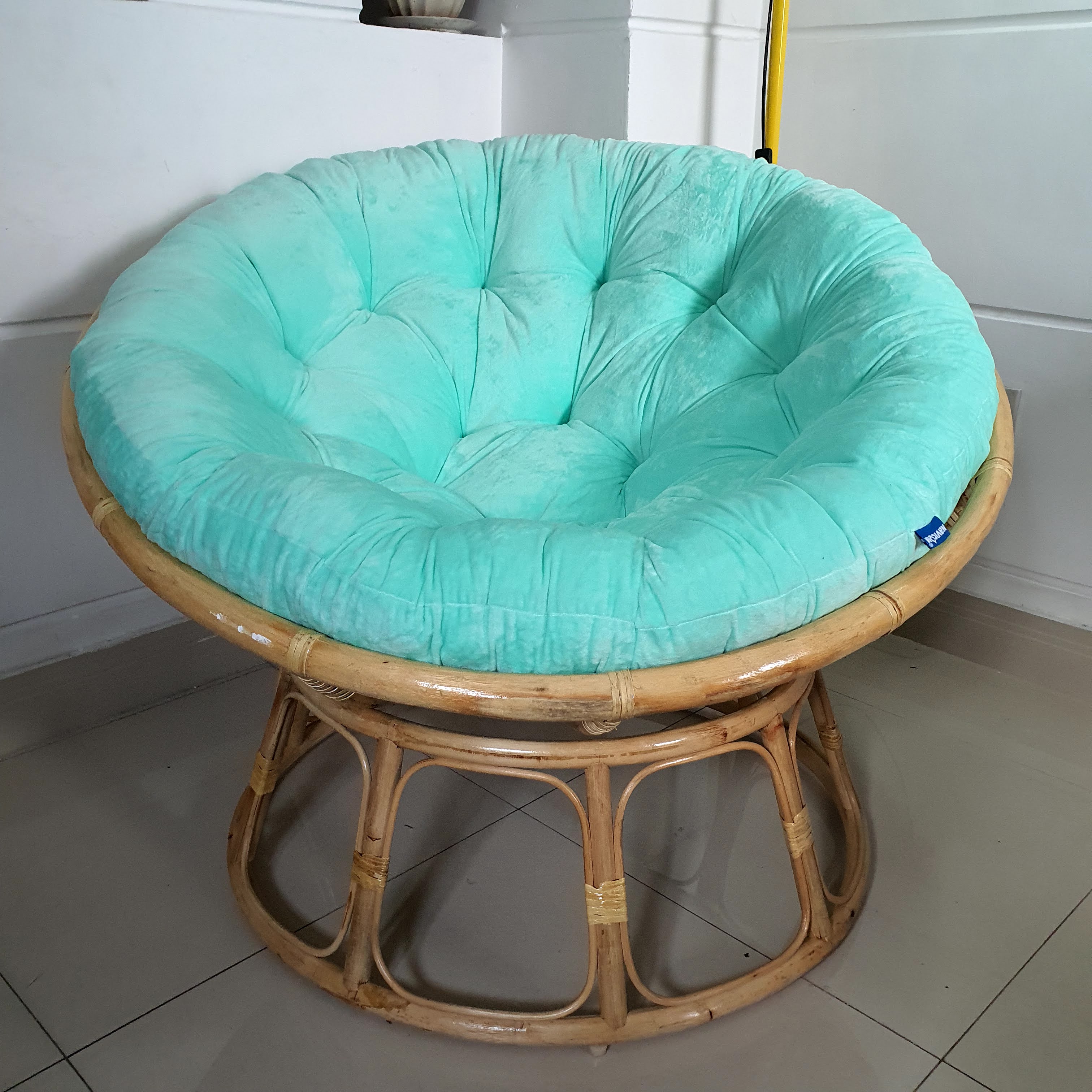 Ghế thư giãn papasan NAVICOM  đủ size (Nệm nhung xanh ngọc)