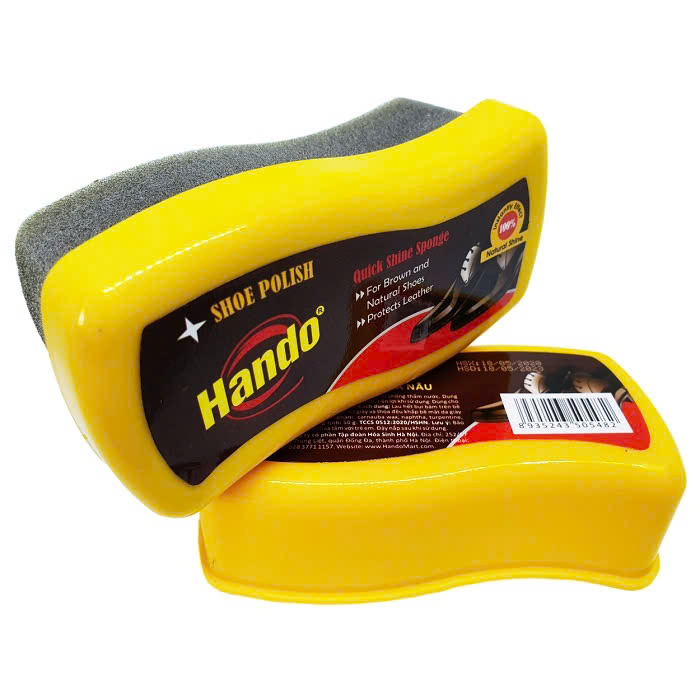 Xi mút đánh bóng, làm mờ vết xước giày da, đồ da Hando 50g (Đen / Nâu)