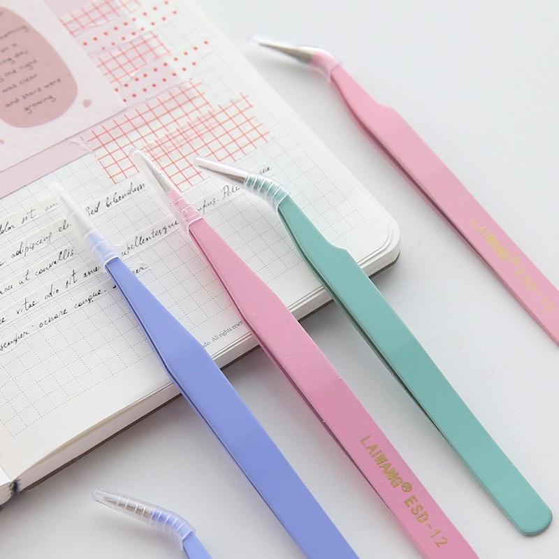 Nhíp gắp sticker màu macaron nhíp gắp hình dán hỗ trợ trang trí sổ tay journal