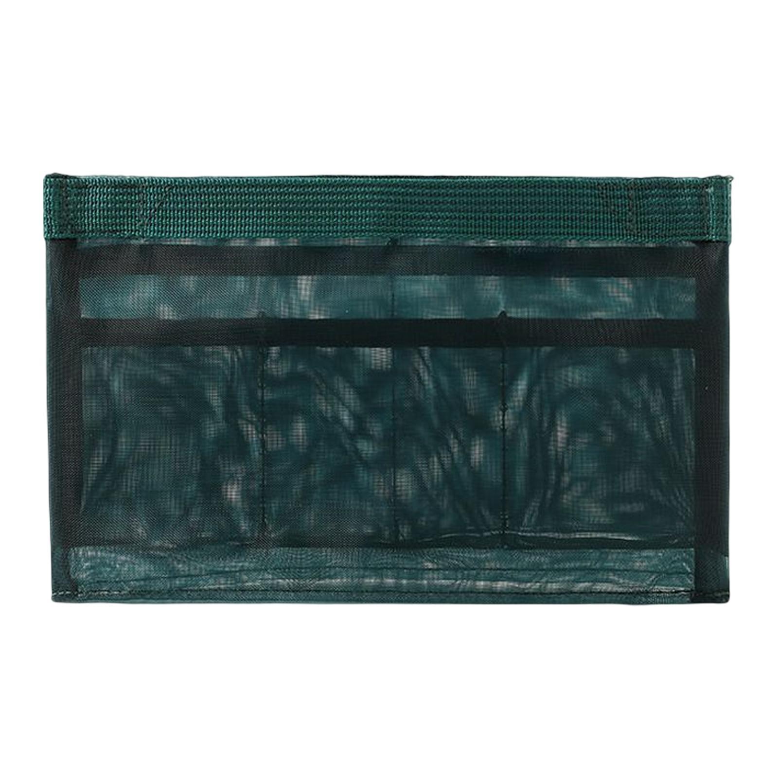 Portable Nylon Mesh Cosmetic Insert Pouch Toiletries Organizer Convenient Green