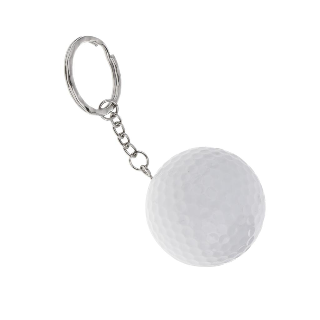 Golf Ball Key Chain Golf Gift Key Ring Bag Pendant Accessory