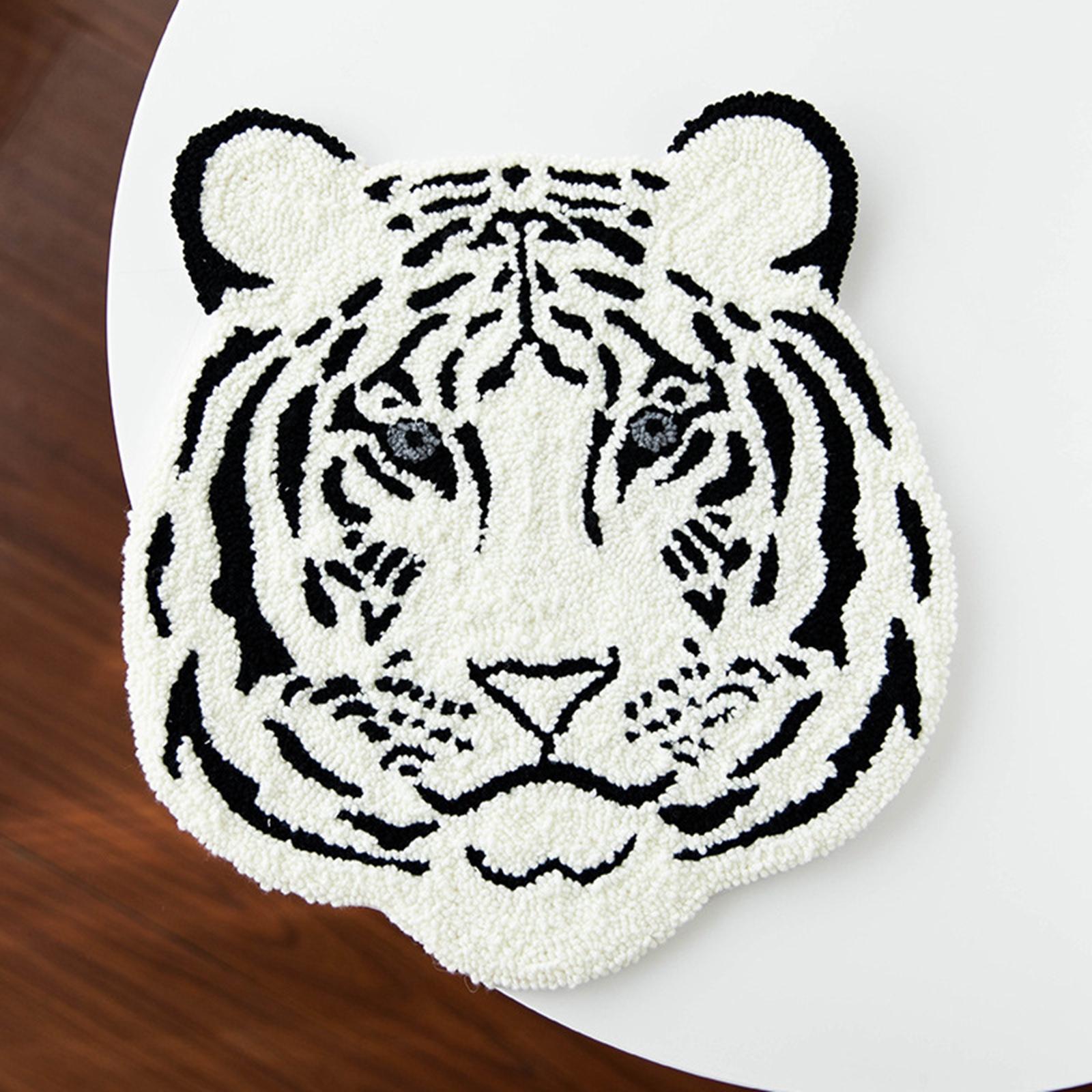 Latch Hook Rug Kit DIY Crochet Yarn Embroidery Pattern Making Crafts Blanket